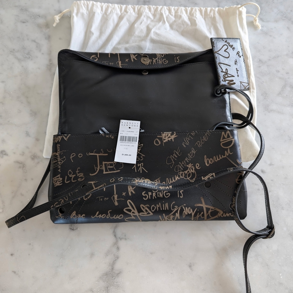 Balenciaga Black and Brown Clutch